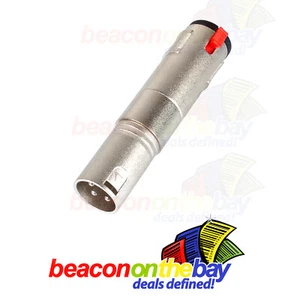 Adaptador de enchufe conector TRS o TS XLR macho a 1/4" hembra conmutación automática - Imagen 1 de 3