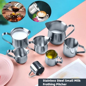 Small Milk Jug Milk Frothing Cup,Stainless Steel Milk Frothing Pitcher - Picture 1 of 16