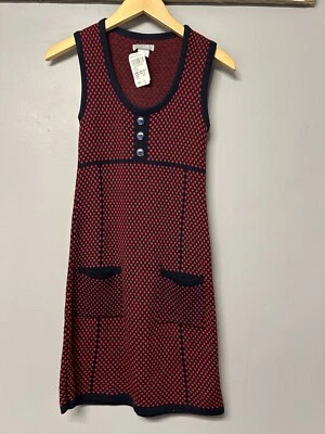 Vintage Delia’s Checkered Sweater Dress Sleeveless Retro Mod 90”s Size XS Red - Image 1 of 4