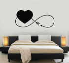 Vinyl Wall Decal Heart Arrow Symbol Infinity Love Romantic Stickers (g2375)