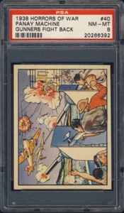 1938 R69 Gum Inc. Horrors of War #40 PSA 8 - Bild 1 von 1