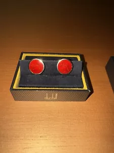 Dunhill Deville Classic SV925 red cufflinks Unisex Adults Jewelry Accessories - Picture 1 of 6