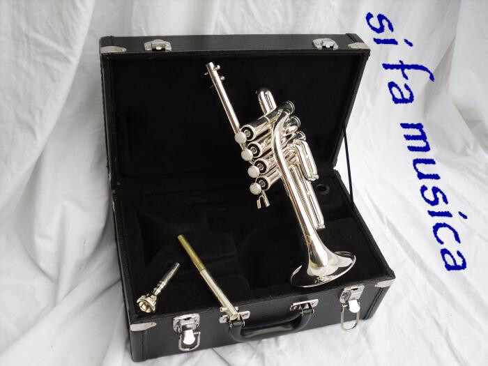 Tromba In Sib AUROSUS - Finitura Nichel Nero, Campana 123mm, Per Studenti E Band Musicali - Foto 13