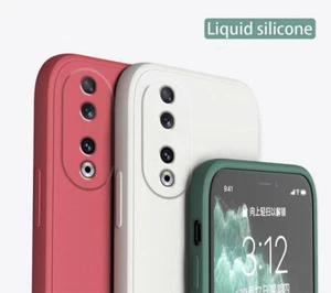 Case For Honor 90/70/X8/Magic5 Lite/4/200 Pro Liquid Silicone Soft Phone Cover - Photo 1 sur 26