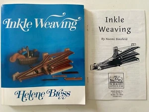Inkle Weaving by Helene Bress (1991, Paperback) with 7 page extra booklet - Foto 1 di 23