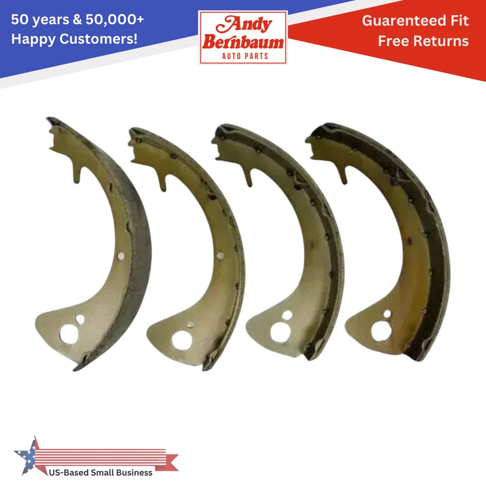 Juego de 4 zapatas de freno hidráulicas traseras derecha/izquierda Chrysler Imperial 1957-1962 Foto 1 de 4