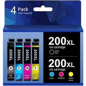4PK 200XL Ink Cartridge for T200XL Epson Expression Home XP-310 400 410 WF-2540 - Picture 1 of 6
