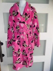DISNEY MINNIE MOUSE PINK WITH POLKA DOTS ROBE SIZE 8 (M) GIRL'S - Picture 1 of 3
