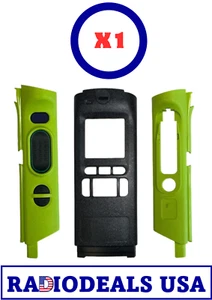 Motorola APX6000/7000 Front & Side Housing Set - Green sides / Black front - Picture 1 of 1