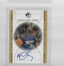 2000-01 SP Authentic Sign of the Times Auto Mateen Cleaves #MC Rookie Auto RC