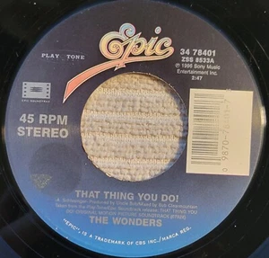 Wonders "That Thing You Do! / Dance With Me Tonight" VG+ - Picture 1 of 3