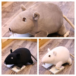 3PCS/Set Gosig Ratta Black Rat Soft Toy Plush Cuddly Stoftier Peluche Stuffed
