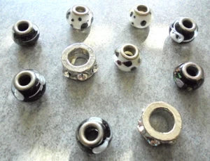 Schmuck Charms 10 Stück zusammen verschiedene Designs,Größen und Farben Nr. 1028 - Bild 1 von 1