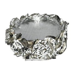 HomeWorx Harry Slatkin Silver Lily of the Valley 4-Wick Pedestal Candle Holder - Picture 1 of 21