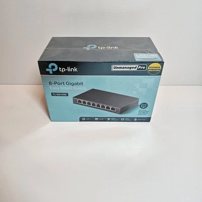 TP-LINK TL-SG108E 8 Ports Gigabit Unmanaged Pro Ethernet Easy Smart Switch - Image 1 of 4