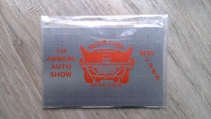 Daytona Trophy Silver Lake Auto Club 1989 Auto Show Metal Plaque - Picture 1 of 2