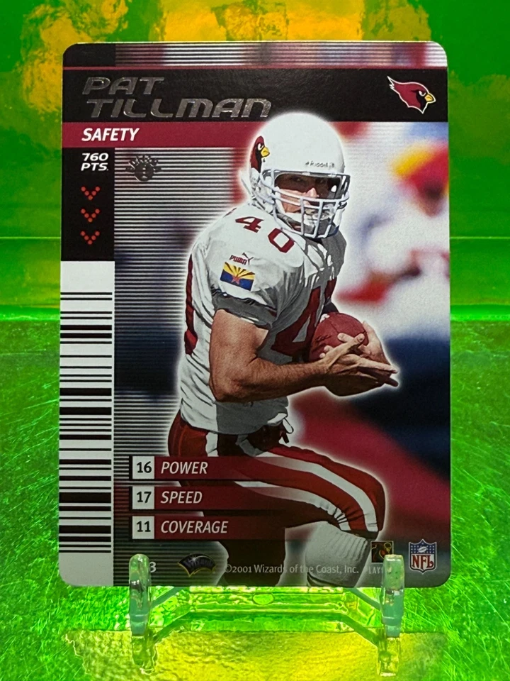2002 Pat Tillman NFL Showdown Football Game Safety Cardinals US Army 1st Edition - Image 1 of 2
