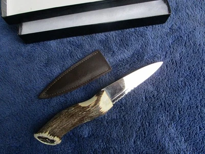 ORIGINAL SCOTTISH SGIAN DUBH KNIFE AND SHEATH SHEFFIELD CUTLERY CLAN CAMERON - Image 1 of 4