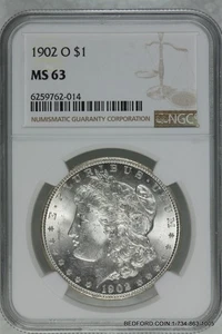 NGC MS63 1902-O MORGAN SILVER DOLLAR $1 (BC14) - Picture 1 of 2