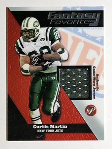 2004 Topps Pristine Fantasy Favorites Jersey #FFCM Curtis Martin C - Picture 1 of 2