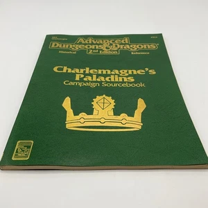 Vtg 1992 AD&D 2nd Edition Charlemagnes Paladins Campaign Sourcebook No Map 9323 - Foto 1 di 3
