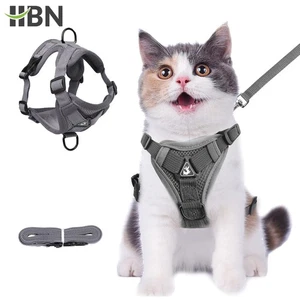 HBN Katzengeschirr & Leine Set zum Gehen, ausbruchsicher weich verstellbar Weste Har - Bild 1 von 9
