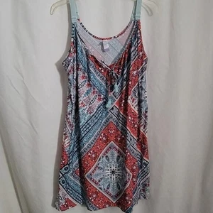 Secret Treasures XL 16/18 Nachtwäsche Kleid Verstellbare Träger Floral Stretchig EUC - Bild 1 von 10