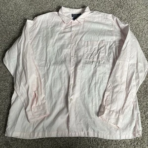 Camisa Polo Ralph Lauren Para Hombres XL Rosa Artista Camiseta de Trabajo Manga Larga Abotonada De Colección - Imagen 1 de 8