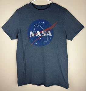 NASA Classic Blue Circle Logo Herren T-Shirt Grafik Tee Größe Medium Fifth Sun Tag - Bild 1 von 3