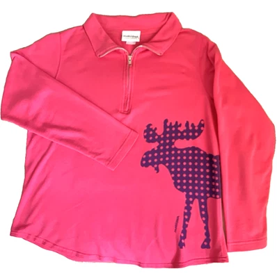 Sudadera Marushka Estampados a Manos Rosa Alce Púrpura L Mujer Cremallera Suave Arte Cabincore Foto 1 de 4