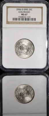 2006 D Washington Quarter Colorado State  NGC MS67 ~FREE SHIPPING - Image 1 of 4