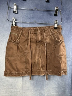Pantalón corto Limited Too Brown para niñas Y2K talla 12 Foto 1 de 4