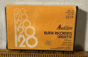 Vintage Blank 120 Minute Recording Cassette Tape - Picture 1 of 3