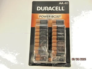 Duracell AA Batteries CopperTop Alkaline PowerBoost Batteries All-Purpose 40 ct - Picture 1 of 4