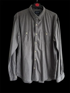 *Lucky Brand Men’s California Fit Shirt Large Grey Chambray Long Sleeve. - Picture 1 of 4