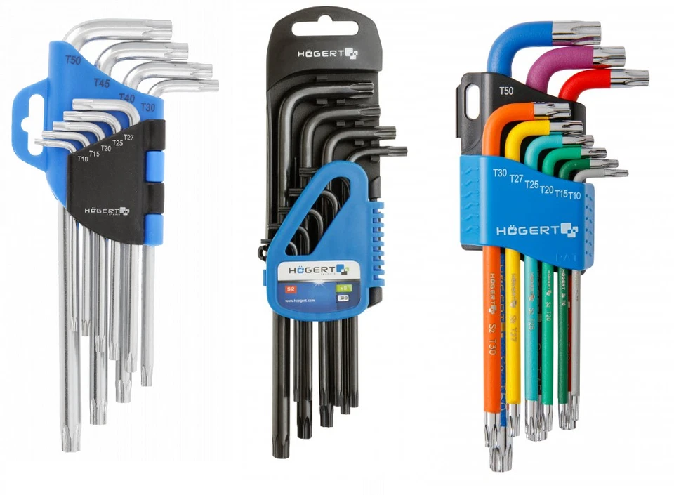 Högert Torx Llave Kit Llave Angular Set Interior Destornillador Forma L - Imagen 1 de 4