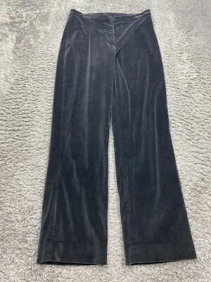 Pantalones Ralph Lauren Mujer 10 Negro Terciopelo Tiro Alto Pantalones Caprichosos De Colección Y2K Foto 1 de 4