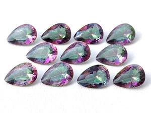 Natürlicher mystischer Topas facettierter Birnenschliff Edelstein, Großhandel lose Edelsteine Posten - Bild 1 von 5