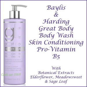 Baylis & Harding Body Wash 500ml NEW Skin Conditioning Pro-Vitamin B5 - Picture 1 of 24