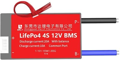 Lifepo4 BMS PCB 4S 12V 20A Daly Balanced Waterproof Battery Management System UK - Image 1 of 4