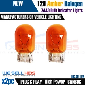 2x W21W WY21W T20 7440 Sidelight Indicator Turn Signal Amber PAINT Bulbs UK - Picture 1 of 3