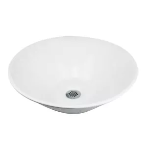 Fregaderos Nantucket NSV222 Fregadero de recipiente redondo en forma de cono, blanco - Imagen 1 de 6