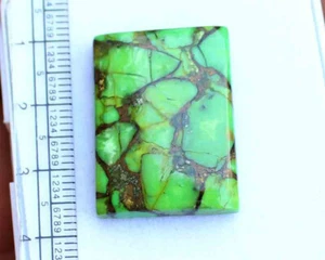 37.90 Ct Natural Copper Green Turquoise Loose Gemstone Cabochon 21.5*28 mm - Picture 1 of 4