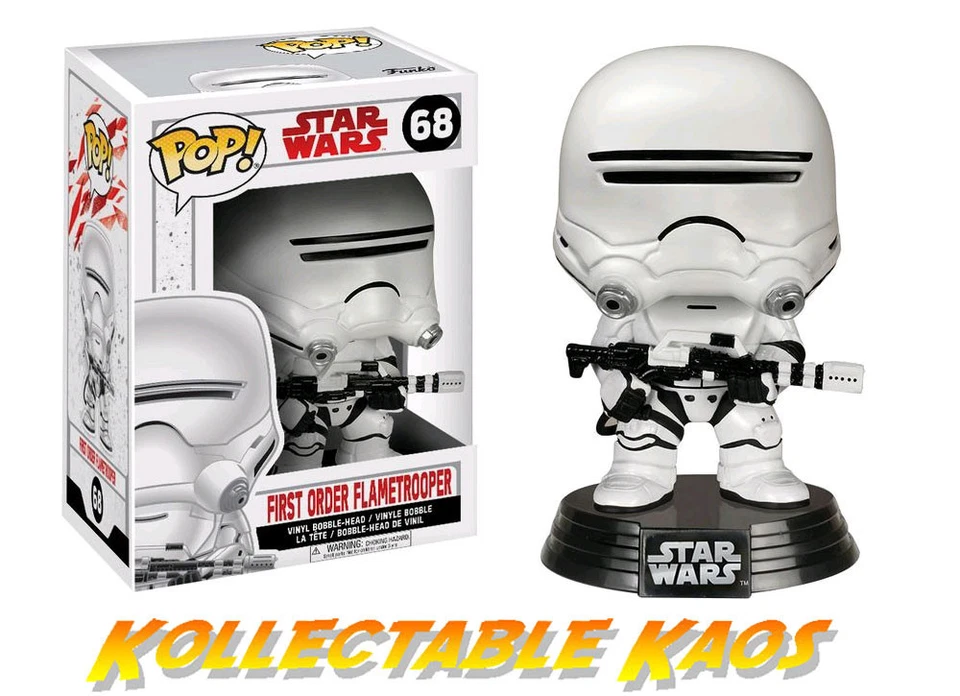 Star Wars Episode VIII: The Last Jedi - First Order Flametrooper Pop! Vinyl #68 - Image 1 of 1