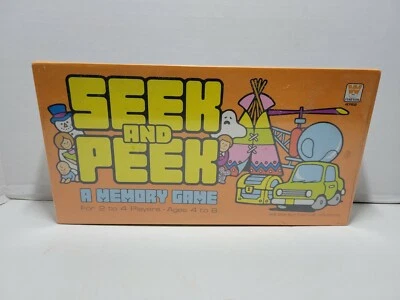 Juego de memoria vintage Seek and Peek-A #4762 Whitman 1980 Foto 1 de 4