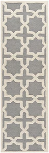 Safavieh Cambridge SILVER / IVORY Wool Runner 2'-6 x 8' - CAM125D-28 - Picture 1 of 2