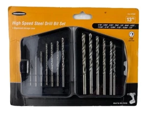 Warrior High Speed Steel Drill Bit Set, 13 Pc. with Storage Case - Picture 1 of 3