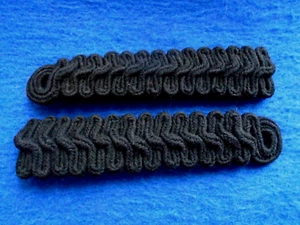 NEW PAIR BRITISH MILITARY OFFICERS BLACK SHOULDER BOARDS, ALSO GURKHA BAND? - Picture 1 of 3