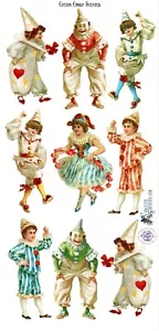 "PEGATINA VIOLETA - PAYASOS DE CIRCO - 7 3/4"" x 3 3/4"" (19,5 cm x 9,5 cm) - Imagen 1 de 1