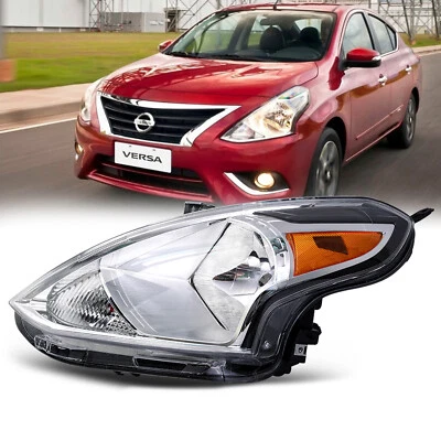 For 2015 2016 2017 2018 2019 Nissan Versa 4Dr Left Side Headlight Assembly 1.6L Foto 1 de 4